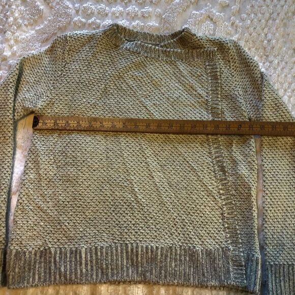 Lou & Grey white/gray drape front cozy cardigan, small, wool blend - Picture 10 of 10